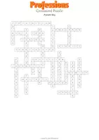 Vista previa - Juegos / Gamificación - Professions Crossword Puzzle - página 1