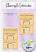 Vorschau - Poster - Klassenregeln Erdmännchen / Erdmännchenklasse - Deckblatt