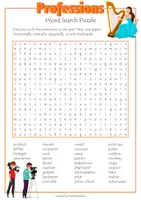 Vista previa - Juegos / Gamificación - Professions Word Search Puzzle - Portada