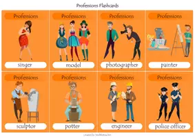 Vista previa - Hojas de trabajo - Professions Bundle - Portada