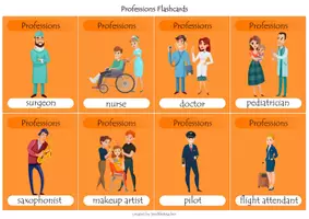 Vista previa - Hojas de trabajo - Professions Bundle - página 1
