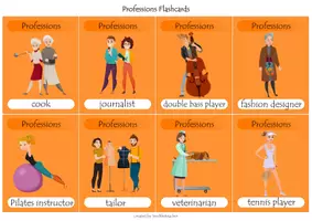 Vista previa - Hojas de trabajo - Professions Bundle - página 2