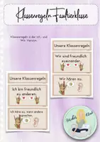 Vorschau - Poster - Klassenregeln Faultier / Faultierklasse - Deckblatt