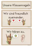 Vorschau - Poster - Klassenregeln Faultier / Faultierklasse - Seite 3