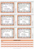Vista previa - Juegos / Gamificación - Present Simple or Present Continuous Task Cards - página 3