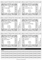 Vista previa - Juegos / Gamificación - Was Were Task Cards - página 1