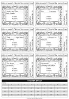 Vista previa - Juegos / Gamificación - Was Were Task Cards - página 3