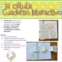 Vista previa - Hojas de trabajo - La célula cuaderno interactivo - Portada