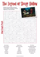 Vista previa - Hojas de trabajo - The Legend of Sleepy Hollow Word Search Puzzle - Portada