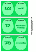 Vista previa - Juegos / Gamificación - Zahlen, Ich habe Wer hat Wortschatz Spiel - página 2