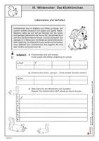 Vorschau - Arbeitsblätter - Winterruher: Das Eichhörnchen | Sachunterricht Biologie Grundschule Sekundarstufe Klasse 3-6 | Lebensraum, Lebensweise, Verhalten, Aussehen, Körperbau, Kobel, Vorräte | Arbeitsblätter, Kopiervorlagen, Freiarbeit mit Lösungen - Seite 3