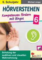 Vorschau - Spiele - Hörverstehen - Kompetenzen fördern mit Bingos | Deutsch Klasse 6 | Motorik Hören | Vertretungsstunden Zusatzmaterial - Deckblatt