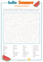 Vista previa - Hojas de trabajo - Jahreszeiten (Sommer, Herbst, Winter, Frühling) Wortsuchrätsel Materialpaket - Portada