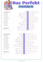 Vista previa - Juegos / Gamificación - Partizip Perfekt, Kreuzworträtsel - página 1