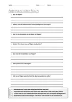 Vorschau - Arbeitsblätter - AB mit Fragen zum Thema "Rügen" + Lösungsblatt + Infografik - Deckblatt