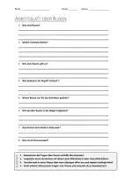 Vorschau - Arbeitsblätter - AB mit Fragen zum Thema "Runen" + Lösungsblatt + Infografik - Deckblatt