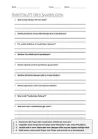 Vorschau - Arbeitsblätter - Lernplakat + AB mit Fragen zum Thema "Saarbrücken" + Lösungsblatt + Infografik - Seite 1