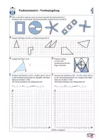 Vorschau - Arbeitsblätter - AB Punktsymmetrie und Punktspiegelung, Lösungen - Deckblatt
