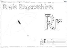 Vorschau - Arbeitsblätter - ABC Ausmalbilder - Anlautbilder - Buchstabeneinführung - Seite 2