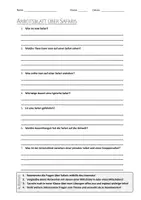 Vorschau - Arbeitsblätter - AB mit Fragen zum Thema "Safari" + Lösungsblatt - Deckblatt