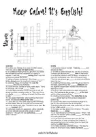 Vista previa - Hojas de trabajo - Idioms Crossword Puzzle-4 (feeling-related idioms) - Portada