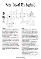 Vista previa - Hojas de trabajo - Idioms Crossword Puzzle-4 (feeling-related idioms) - página 1