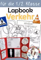 Vorschau - Arbeitsblätter - Lapbook Verkehrserziehung - Sicher im Verkehr & auf dem Schulweg - Deckblatt