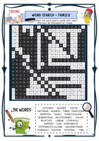 Vorschau - Arbeitsblätter - Zwei Suchsel / word search Englisch family / relatives (Klasse 4 / 5 / 6 ) Quiz Spiel - Seite 3