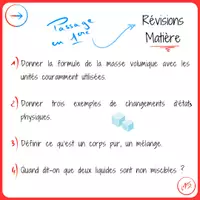 Aperçu - Apprentissages en autonomie - Fiche de révisions matière : passage en 1ere - Page de couverture