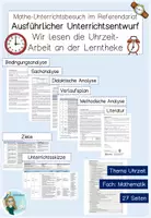 Vorschau - Stundenentwürfe - Materialpaket Unterrichtsentwürfe Mathe - UPP Lehrprobe - Seite 1