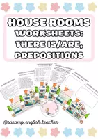 Vista previa - Hojas de trabajo - HOUSE AND FURNITURE: WORKSHEETS - Portada