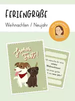 Vorschau - Anderer Materialtyp - Feriengrüße Weihnachten und Neujahr - Deckblatt