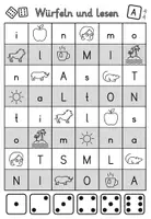 Vorschau - Arbeitsblätter - Würfeln und Lesen - Erstlesen Buchstaben und Silben - Seite 3