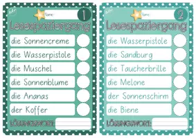 Vorschau - Arbeitsblätter - Lesespaziergang Sommer - Seite 3