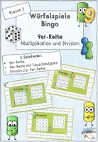 Vorschau - Spiele - Würfelspiel Rechenbingo Multiplikation u. Division: 9er-Reihe - Deckblatt