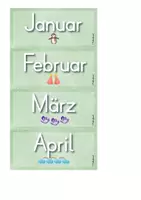 Vorschau - Anderer Materialtyp - Tafelkalender, Datum (grün) - Seite 1