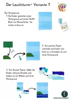 Vorschau - Mal- und Bastelvorlagen - Leuchtturm_Kunstprojekt_Sommer_Klasse 1-4 - Seite 1