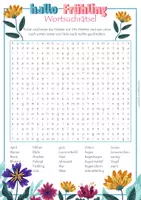 Vista previa - Juegos / Gamificación - Frühling Wortsuchrätsel - Portada