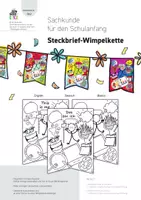Vorschau - Arbeitsblätter - Steckbrief-Wimpelkette für den Schulanfang (DE/EN/blanko) - Seite 3
