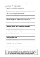 Vorschau - Arbeitsblätter - AB mit Fragen zum Thema "Saiten" + Lösungsblatt + Infografik - Deckblatt