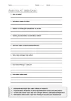 Vorschau - Arbeitsblätter - AB mit Fragen zum Thema "Salbei" + Lösungsblatt - Deckblatt