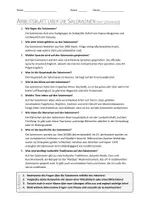Vorschau - Arbeitsblätter - AB mit Fragen zum Thema "Salomonen" + Lösungsblatt - Seite 1