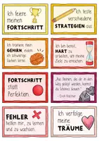 Vorschau - Präsentationen/Tafelbilder - 30 🌈 Affirmationen / Mutmacher - Wachstumsdenken / Growth Mindset - Seite 3
