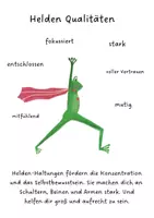 Vorschau - Mal- und Bastelvorlagen - Helden-Yoga: kurzer Yoga-Flow für mehr Konzentration und Selbstvertrauen - Deckblatt