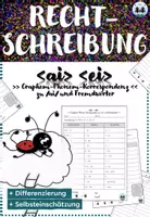 Vorschau - Arbeitsblätter - Rechtschreibung - ai, ei | /ai/ + Fremdwörter - Deckblatt