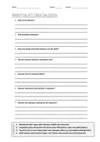 Vorschau - Arbeitsblätter - AB mit Fragen zum Thema "Salzseen" + Lösungsblatt - Deckblatt