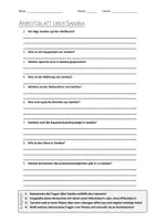 Vorschau - Arbeitsblätter - AB mit Fragen zum Thema "Sambia" + Lösungsblatt - Deckblatt