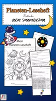 Vorschau - Arbeitsblätter - Leseförderndes Leseheft: Planeten für 2. Klasse bis 4. Klasse - Unterrichtsmaterial - Deckblatt