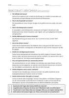 Vorschau - Arbeitsblätter - AB mit Fragen zum Thema "Samoa" + Lösungsblatt - Seite 1