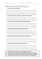 Vorschau - Arbeitsblätter - Lernposter + AB mit Fragen zum Thema "San Francisco" + Lösungsblatt + Infografik - Seite 1